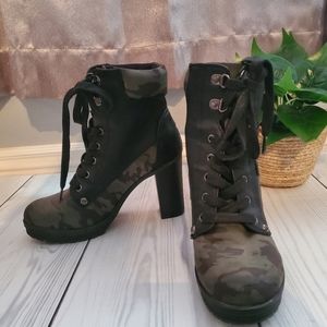 G by Guess Camo boots